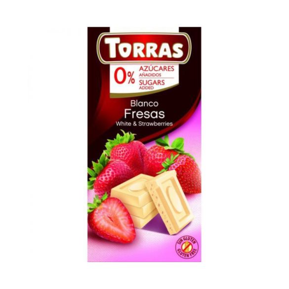 Torras Epres fehércsokoládé hozáadott cukor nélkül 75 g