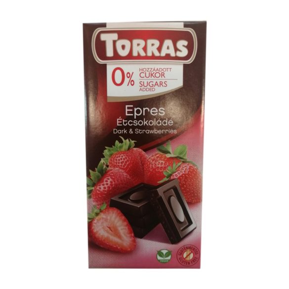 Torras Epres étcsokoládé hozáadott cukor nélkül 75 g