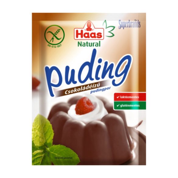 Haas Natural Csokoládé puding 40 g
