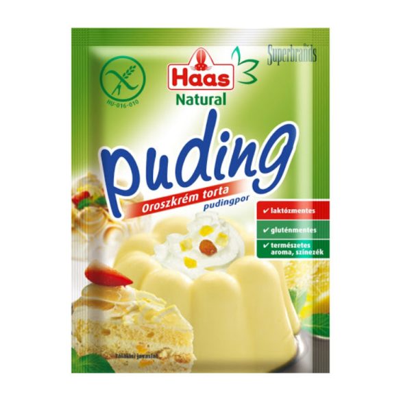 Haas Natural Oroszkrém torta pudingpor 40 g
