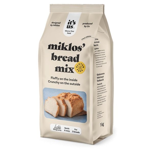 It's us Miklos' Bread mix Fehér kenyér lisztkeverék 1000 g