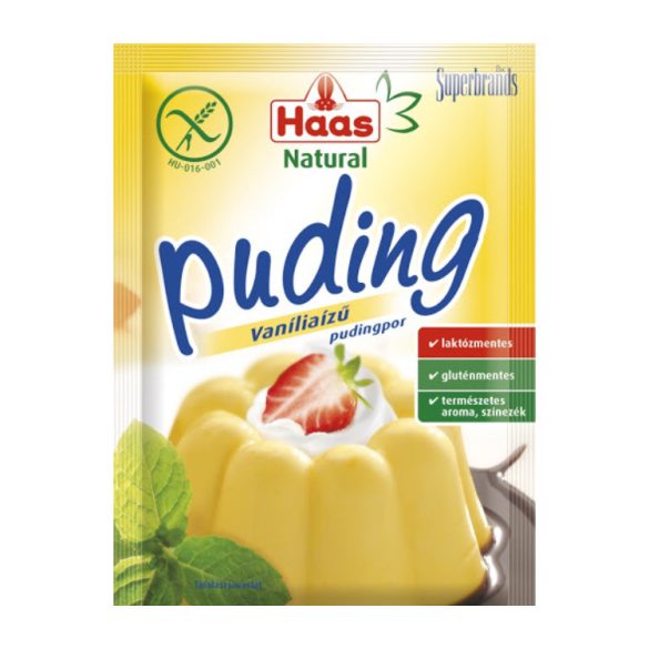 Haas Natural Vanília puding 40 g